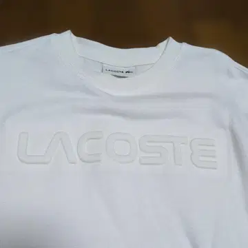 LACOSTE 화이트 트레이닝복 S