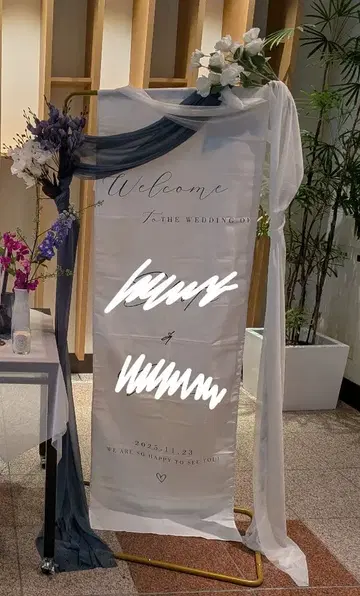 웨딩 골드 구리 스탠드 조정 가능