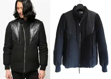 정가 6.2만 MID WEST 별주 다이어트 부처 울 x 가죽 다운