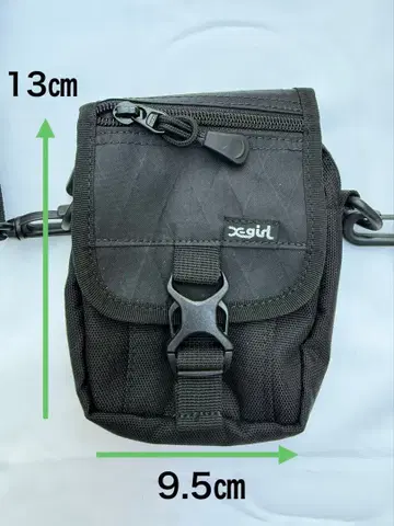 X-girl 블랙 숄더백 미니