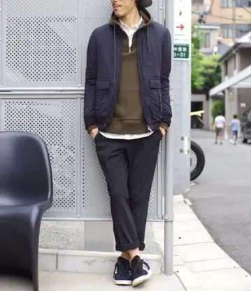 라운지 리자드 MA-1 자켓 블루종 이너다운