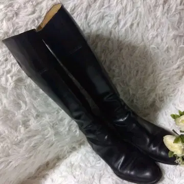 마가렛호웰 아이디어 천연 가죽 롱 부츠 가죽 23 블랙