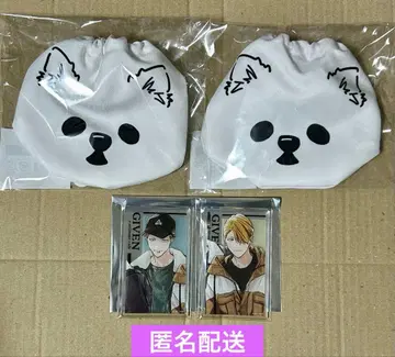 기븐 털주머니 아크릴 카드 나카야마 슌쥬 카지 아키히코 애니메이트 카페