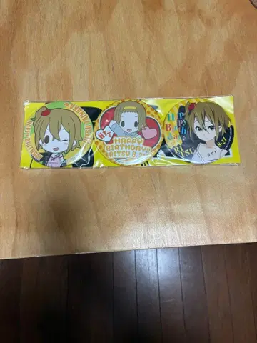 케이온! 타이나카 리츠 Birthday 기념 캔 배지 3종 세트