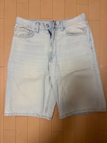 H&M BAGGY FIT 데님 숏팬츠 US 33인치