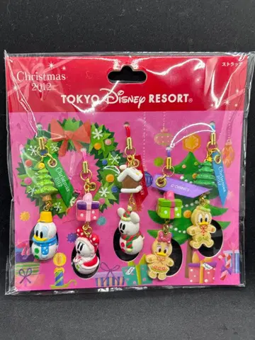 도쿄 디즈니 리조트 크리스마스 스트랩 세트 2012