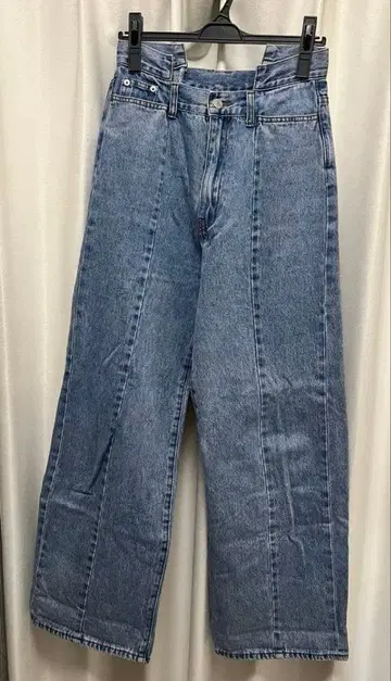 새상품급 KBF 스트레이트 하이웨스트 데님 38