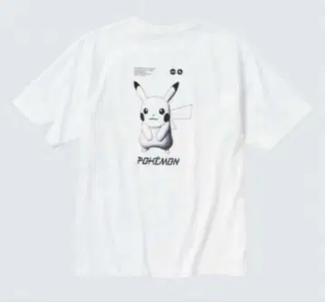 포켓몬 피카츄 T셔츠 L사이즈 화이트