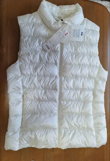 화이트 다운 베스트 L 사이즈