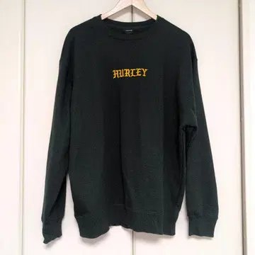 Hurley 다크 그린 맨투맨 L 사이즈