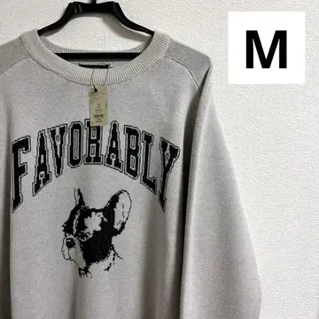 [ 미사용 택 포함 ] niko and - 니트 불독 아이보리 M