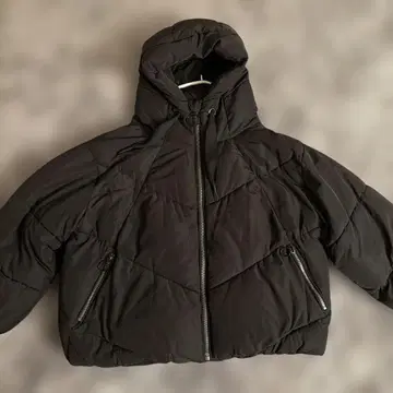 ZARA 숏 기장 아우터 자켓 후디 Y2K 블랙