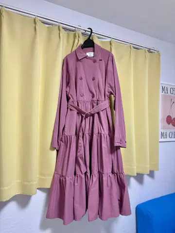 jouetie/진한 핑크/티어드 롱 원피스