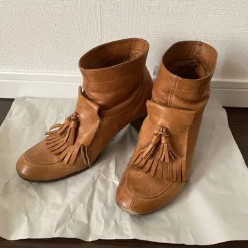 일본제 chausser 쇼세 프린지 태슬 부티 숏부츠