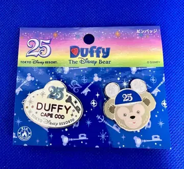 디즈니씨 25주년 미사용 더피 핀 배지