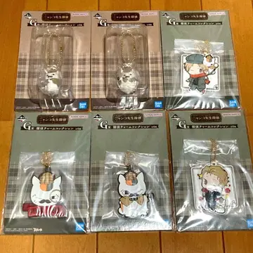 나츠메 우인장 제일복권 냥코 선생님 탐정 탐정 참 컬렉션 전 6종 세트