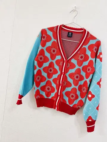 MAUA 플라워 니트 가디건 에스닉