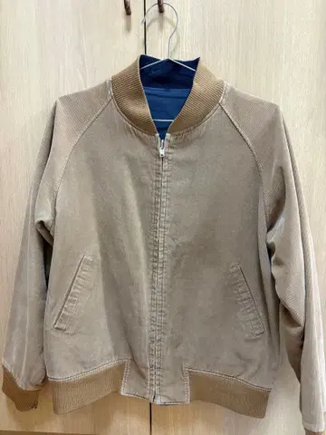 리버서블 자켓 베이지 네이비