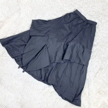 PLST 플라스테 롱 스커트 비대칭 프릴 M 사이즈