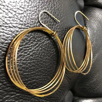 [ by boe ] 바이보 귀걸이 3연 서클 골드