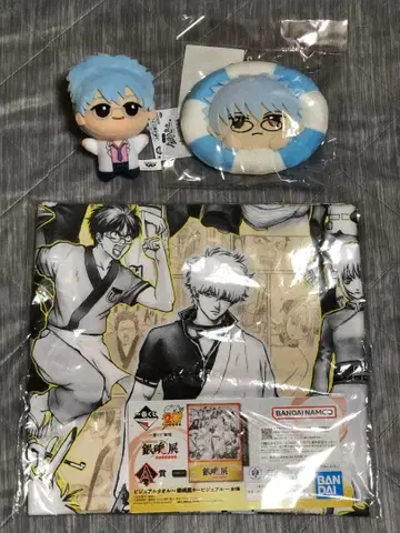 은혼 긴파치선생 SD 인형 튜브 마스코트 제일복권 A상 비주얼 타월