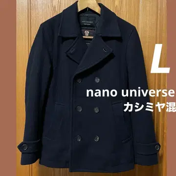 나노 유니버스 피코트 다크 네이비 네이비 울 캐시미어