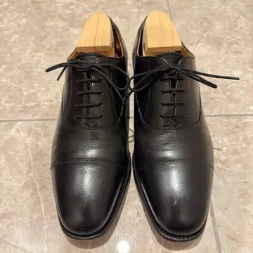 Scotch Grain 블랙 가죽 비즈니스 슈즈