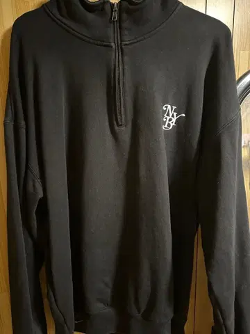 블랙 하프 지퍼 트레이닝복