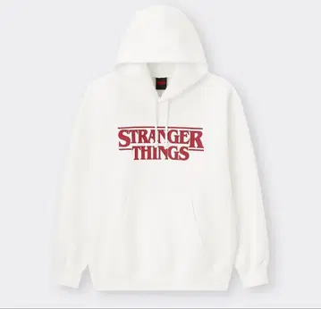GU 스트레인저 싱스 후드티 XL 화이트 컬러