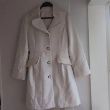 axes femme 아이보리 롱 코트