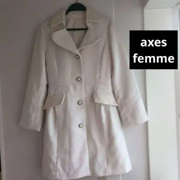 axes femme 아이보리 롱 코트