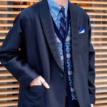 새상품급 22FW 빔즈 스모킹 자켓 1버튼 테일러드