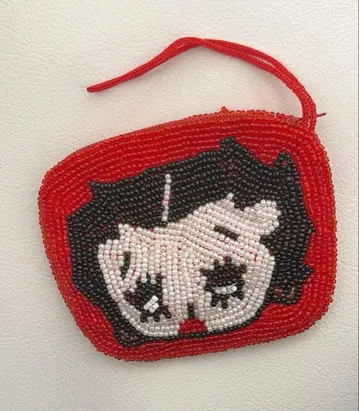 베티붑 코인 케이스 빨간색 비즈