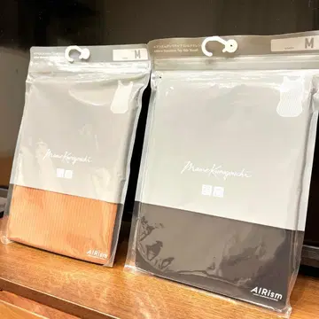 새상품 유니클로 마메쿠로구치 에어리즘 탱크탑 M 사이즈 블랙 브라운