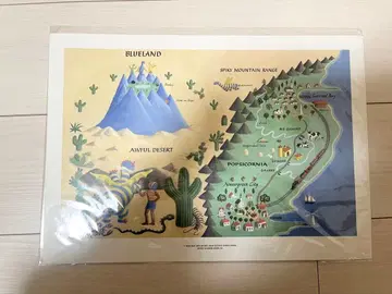 엘머의 모험전 맵 A3 미니 포스터 미술관 전시 굿즈