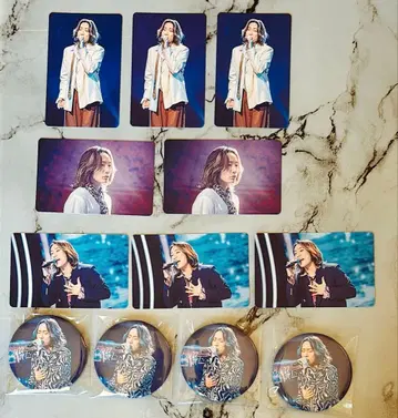 현역 가왕 Masaya 트레이딩 카드 캔뱃지 12점