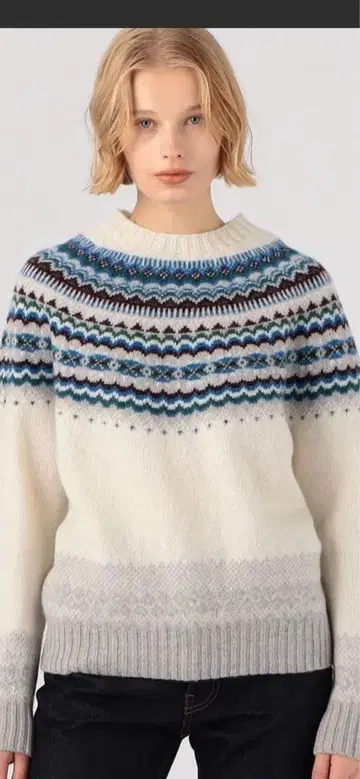 새상품 Harley of Scotland MACPHEE 노르딕 니트