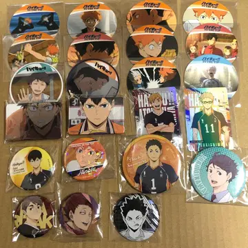 하이큐 코스터 캔뱃지 스퀘어 캔뱃지 카드 세트