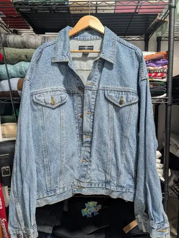 워너 브라더스 데님 자켓 XL Taz 자수