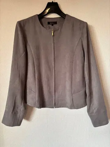 리플렉트 노카라 자켓 M 스웨이드풍