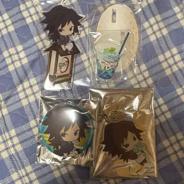 귀멸의 칼날 캐릭터 아크릴 키링 아크릴 스탠드 캔뱃지 기유