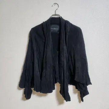 GREYHOUND 가디건 프리 블랙 드레이프 겉옷 고급 외출