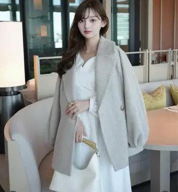 [새상품] orgue Shaggy middle coat