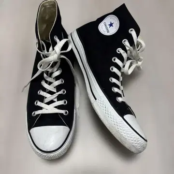 블랙 컨버스 하이컷 슈즈 28cm CONVERSE 스니커즈