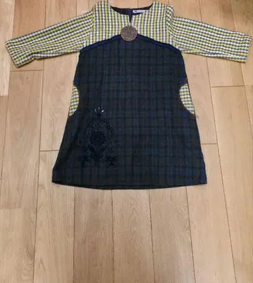 [ ALBEROBELLo/알베로베로 ] 체크 무늬 긴팔 튜닉