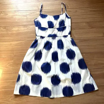 도트 무늬 슬립 스타일 원피스