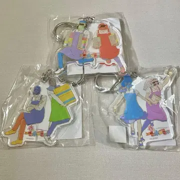 해골 서점원 혼다 씨 아크릴 키링 3개 세트