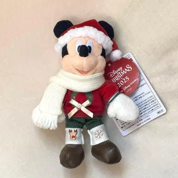 디즈니랜드 크리스마스 인형 배지 미키 2025