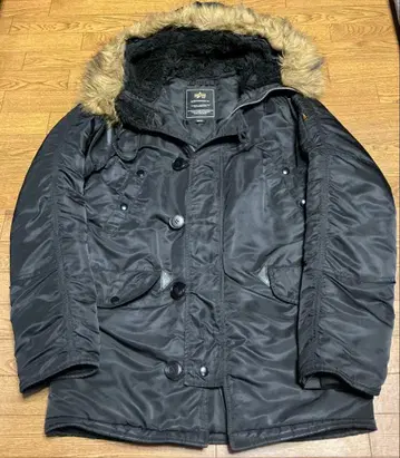 ALPHA INDUSTRIES 블랙 밀리터리 자켓 S 2