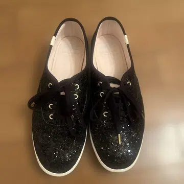 케이트 스페이드 Keds 블랙 글리터 스니커즈